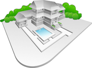 estate, villa, architecture, swimming pool